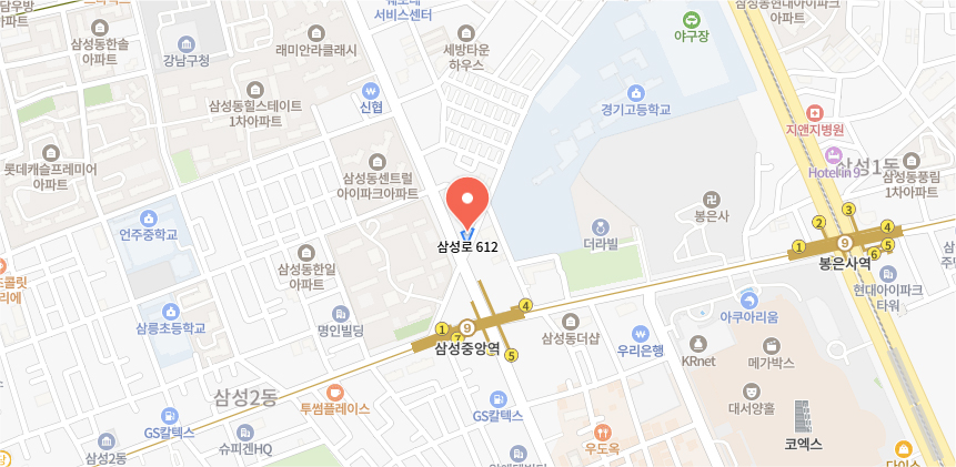 서울사무소 위치 지도